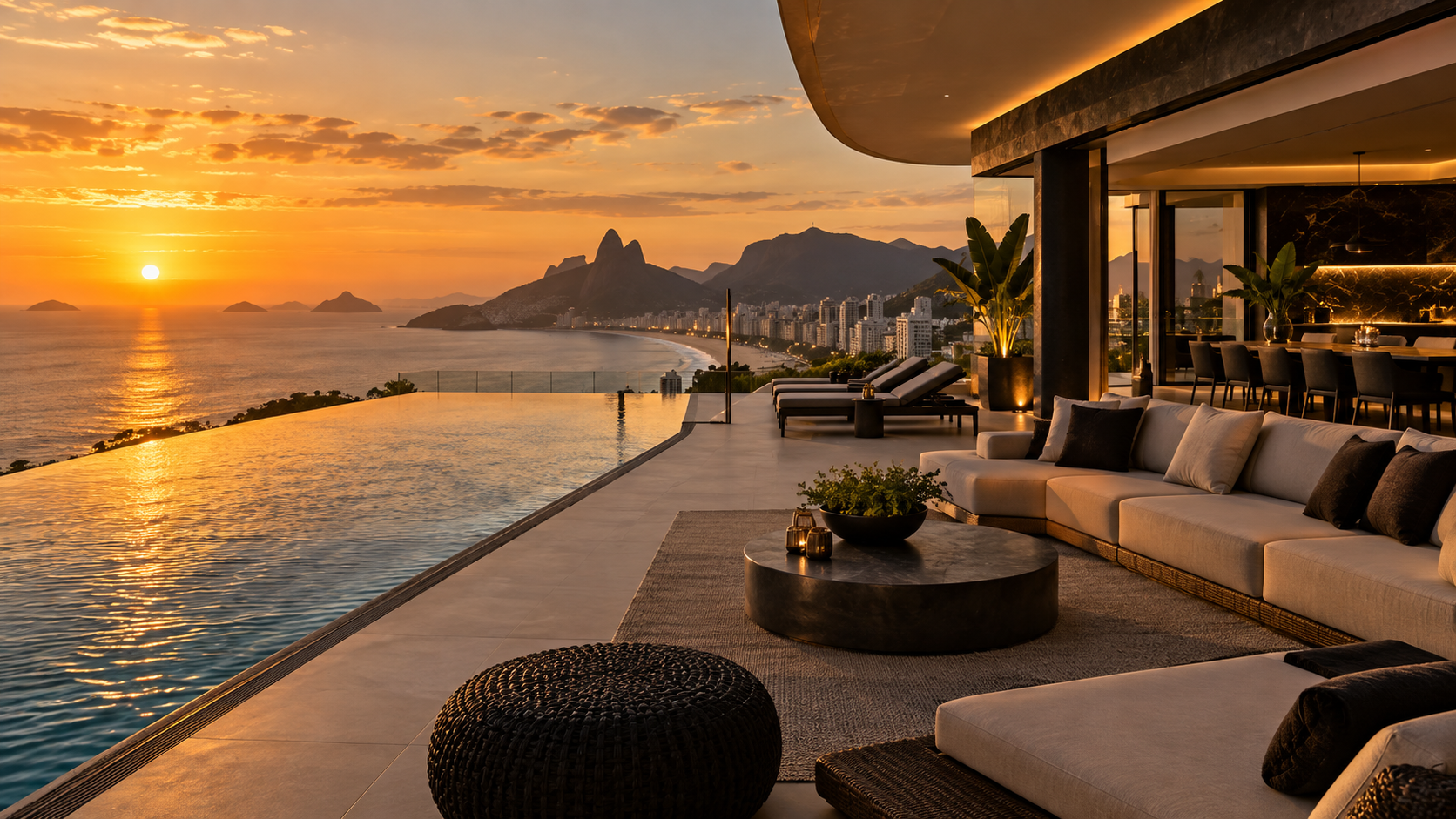 Penthouse com vista para o mar